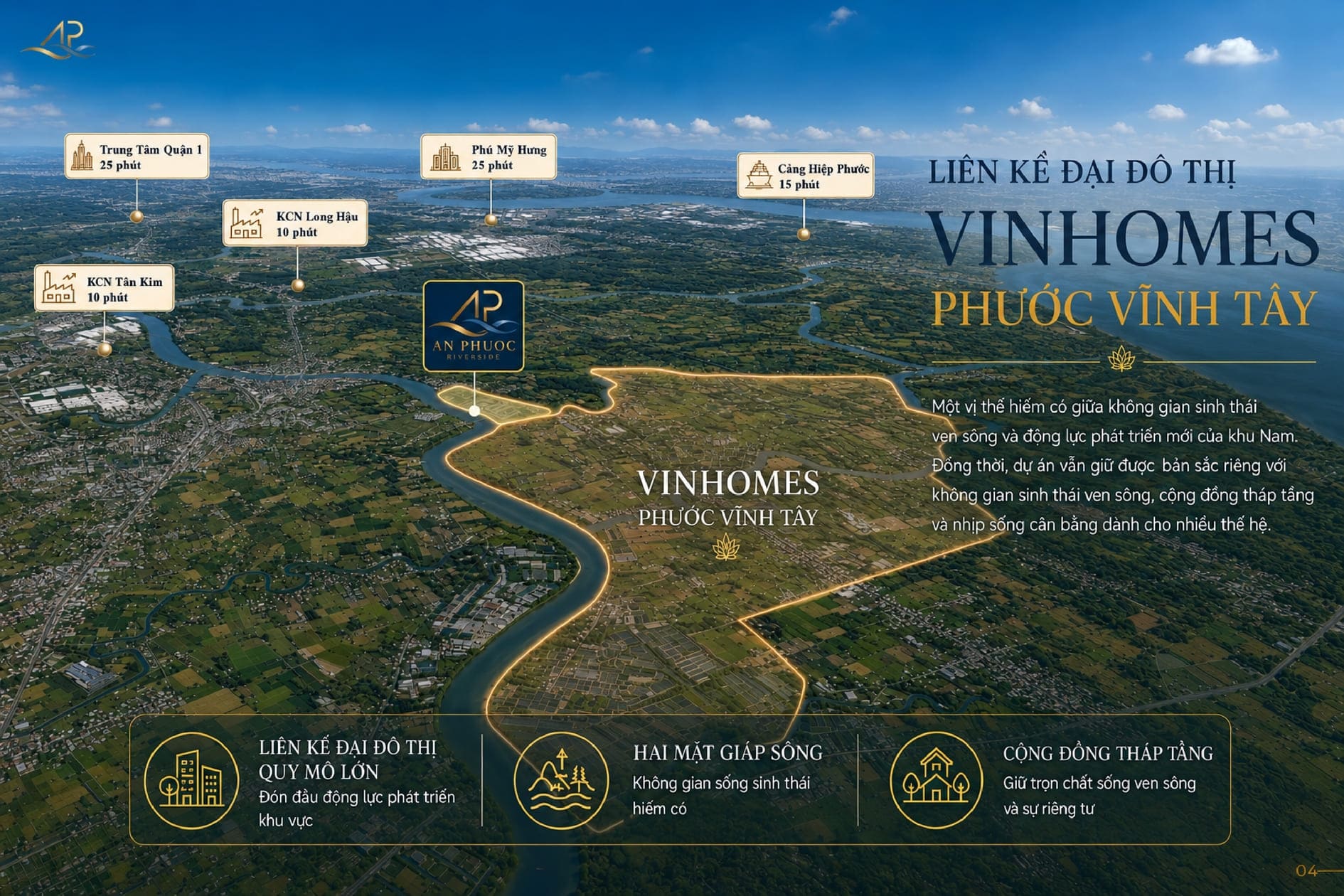 Phối cảnh hạ tầng giao thông và tiềm năng phát triển quanh An Phước Riverside