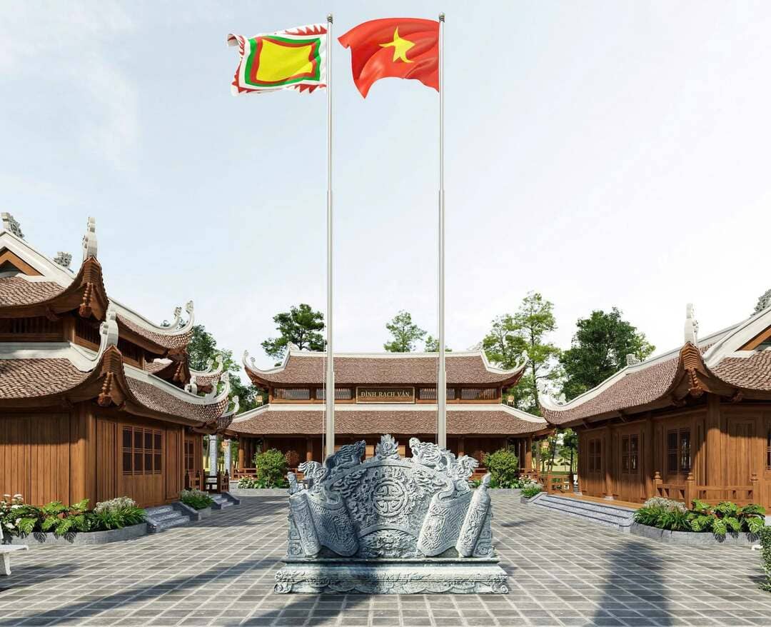 Kiến trúc truyền thống của Đình Rạch Ván tại khu đô thị An Phước Riverside